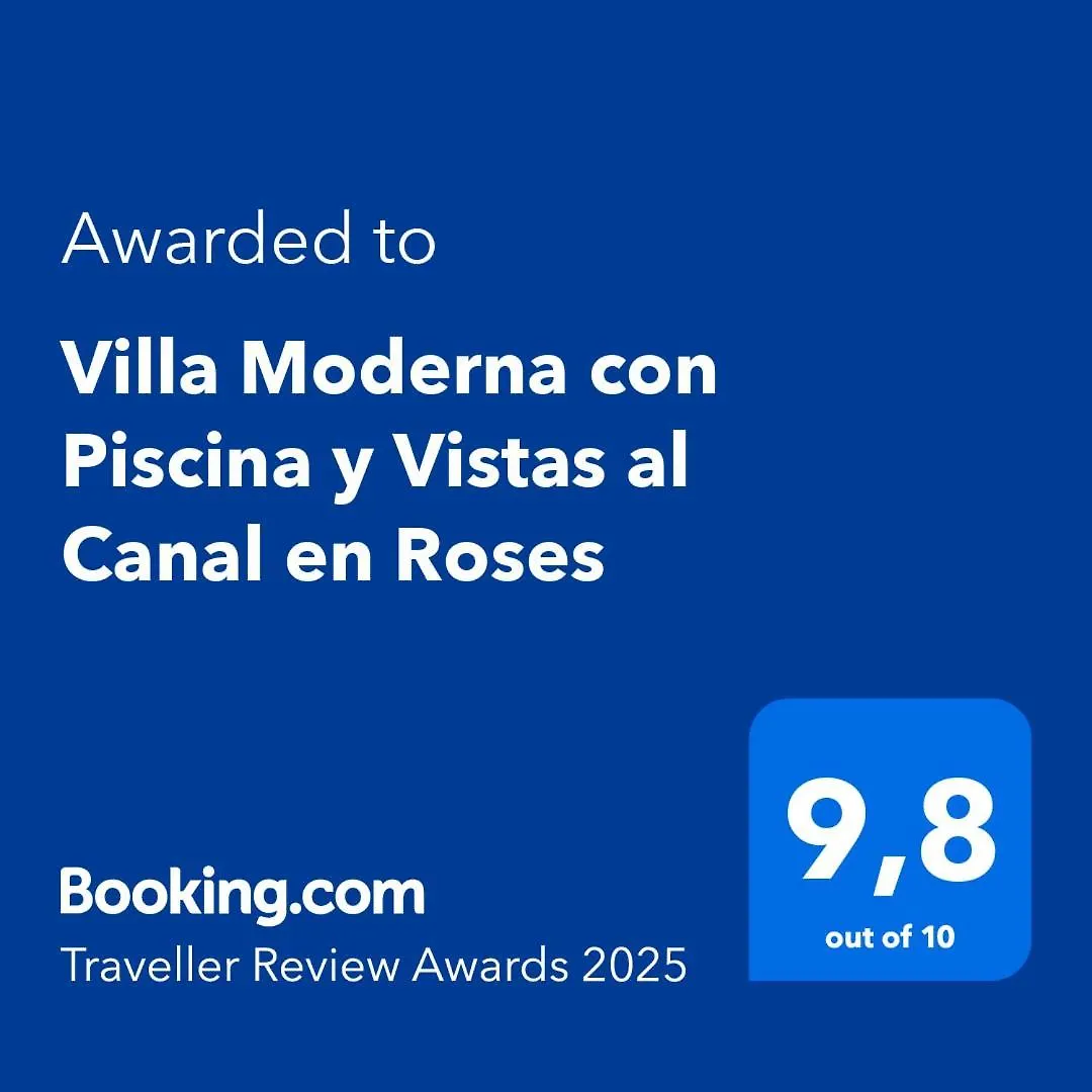 Villa Moderna Con Piscina Y Vistas Al Canal En Roses Av-44 度假居